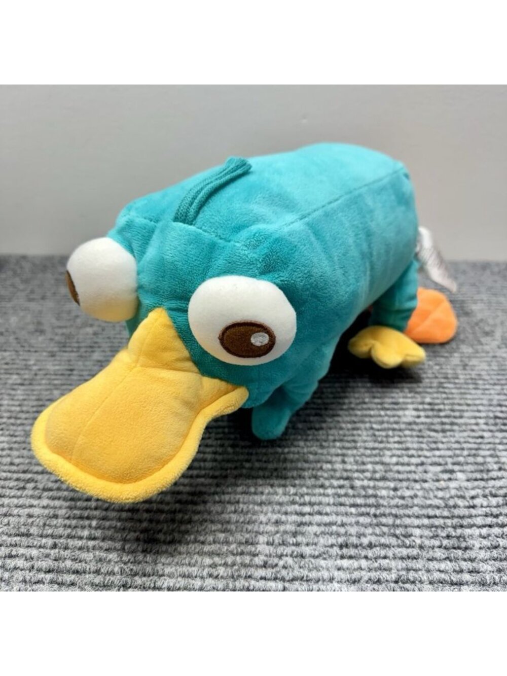 Disney Store Perry The Platypus Plush Phineas & Ferb Stuffed Animal Teal